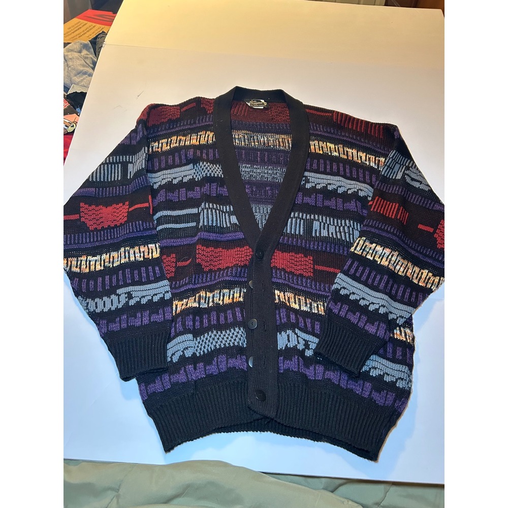 Mens Custom Designed Geometric Pattern Acrylic Bu… - image 7